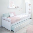 Letto con funzione estraibile cuori