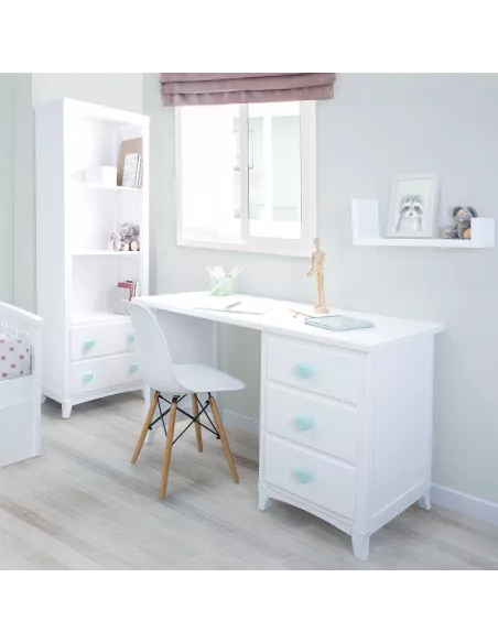 Scrivania con cassettiera