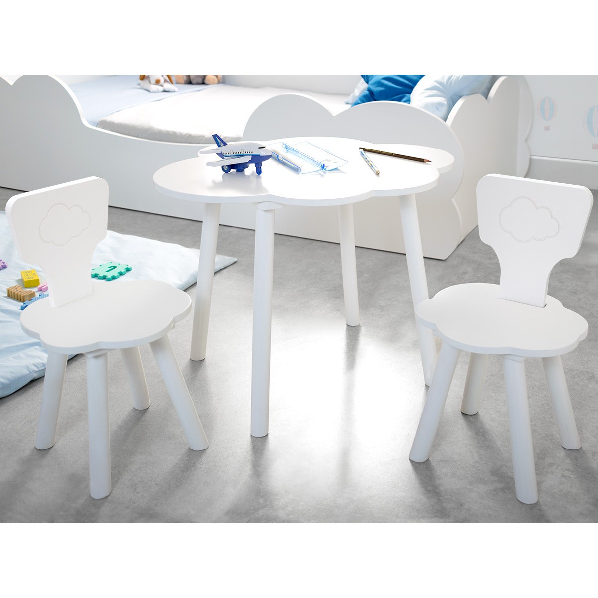 Tavolino con sedie Nuvola - Consegna gratuita
