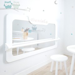 Specchio Montessori bianco