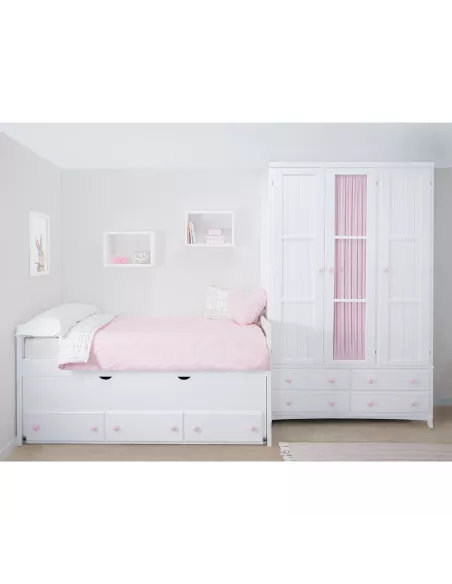 Armadio 3 ante con cassetti