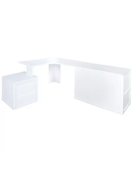 Scrivania angolare 2 comodino 2 cassetti