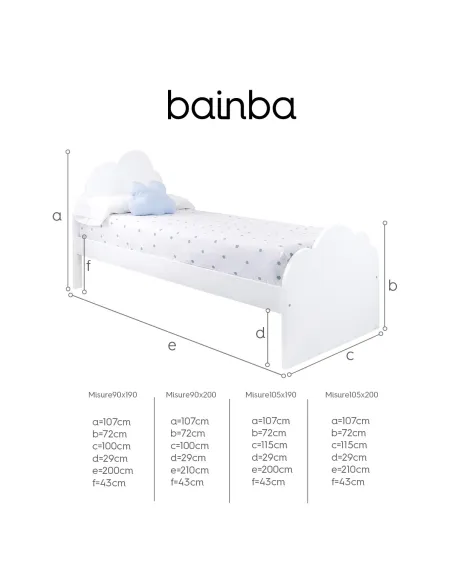 Misure lettino nuvola