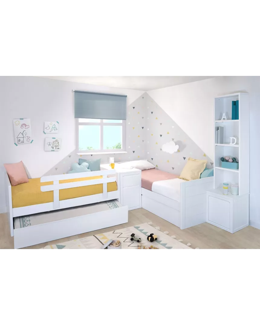 Camera per bambini doppia Lineare. Libreria 2