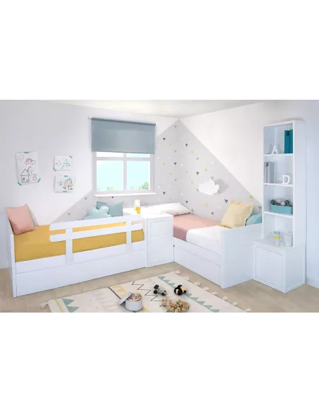 Letto per per bambini con barriera di protezione