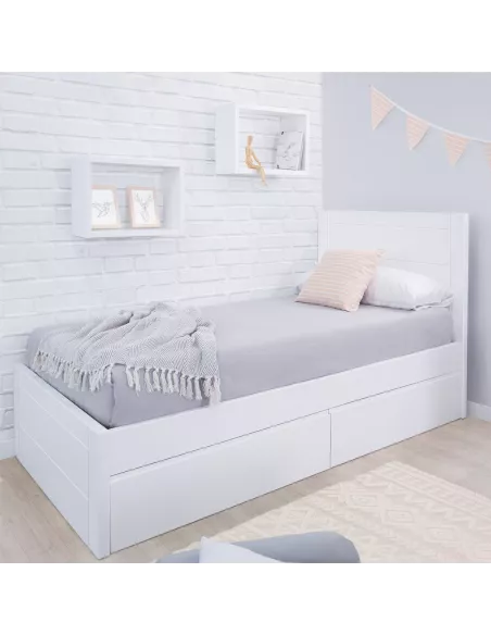 Letto Lineare con cassetti Lineare