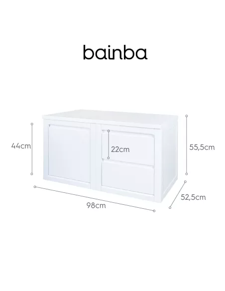 Misure cassettiera con seduta per bambine