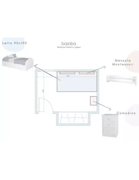 Camera da letto Nuvola