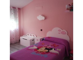 Camera per bambini Nuvola. Testiera Nuvole Rose