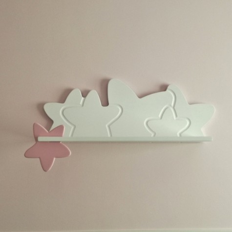 Mensola per bambini Stella Rosa