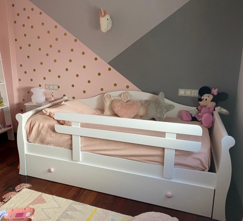 Letto Gondola con barriera di protezione