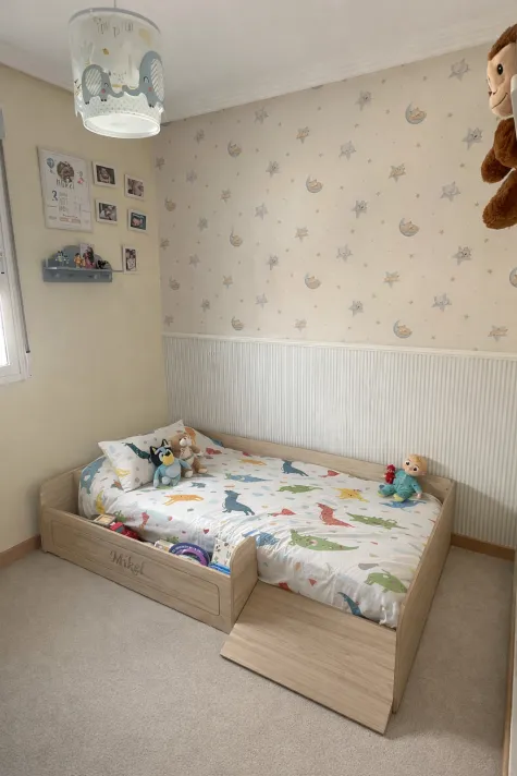 Letto montessori con contenitore