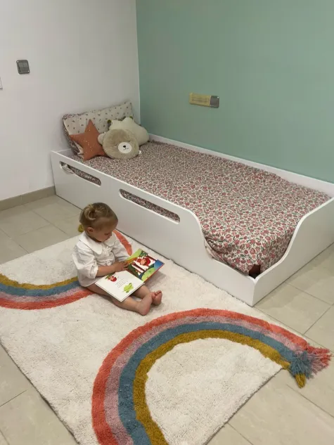 Letto Eco montessori bianco