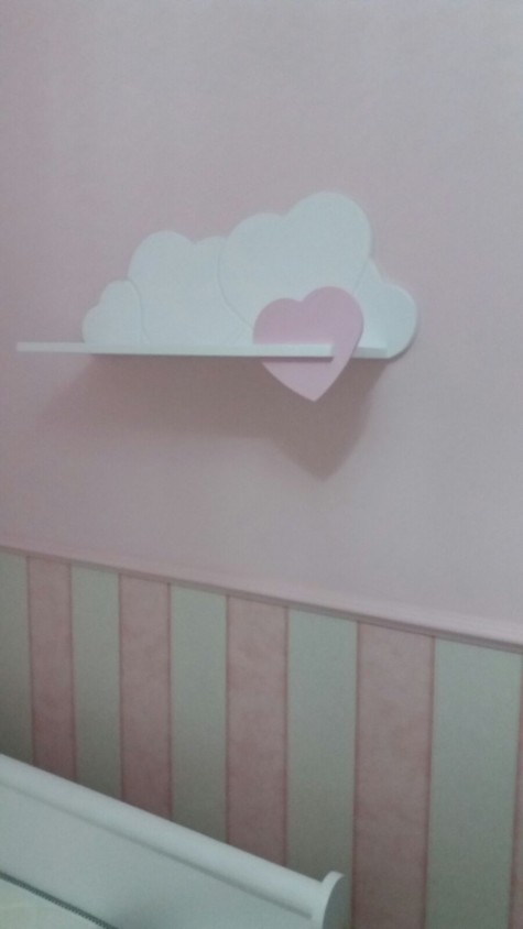 Mensola per bambini Cuori 