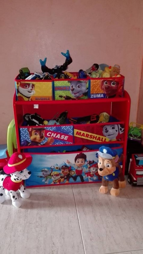 Organizador de juguetes infantil Patrulla Canina